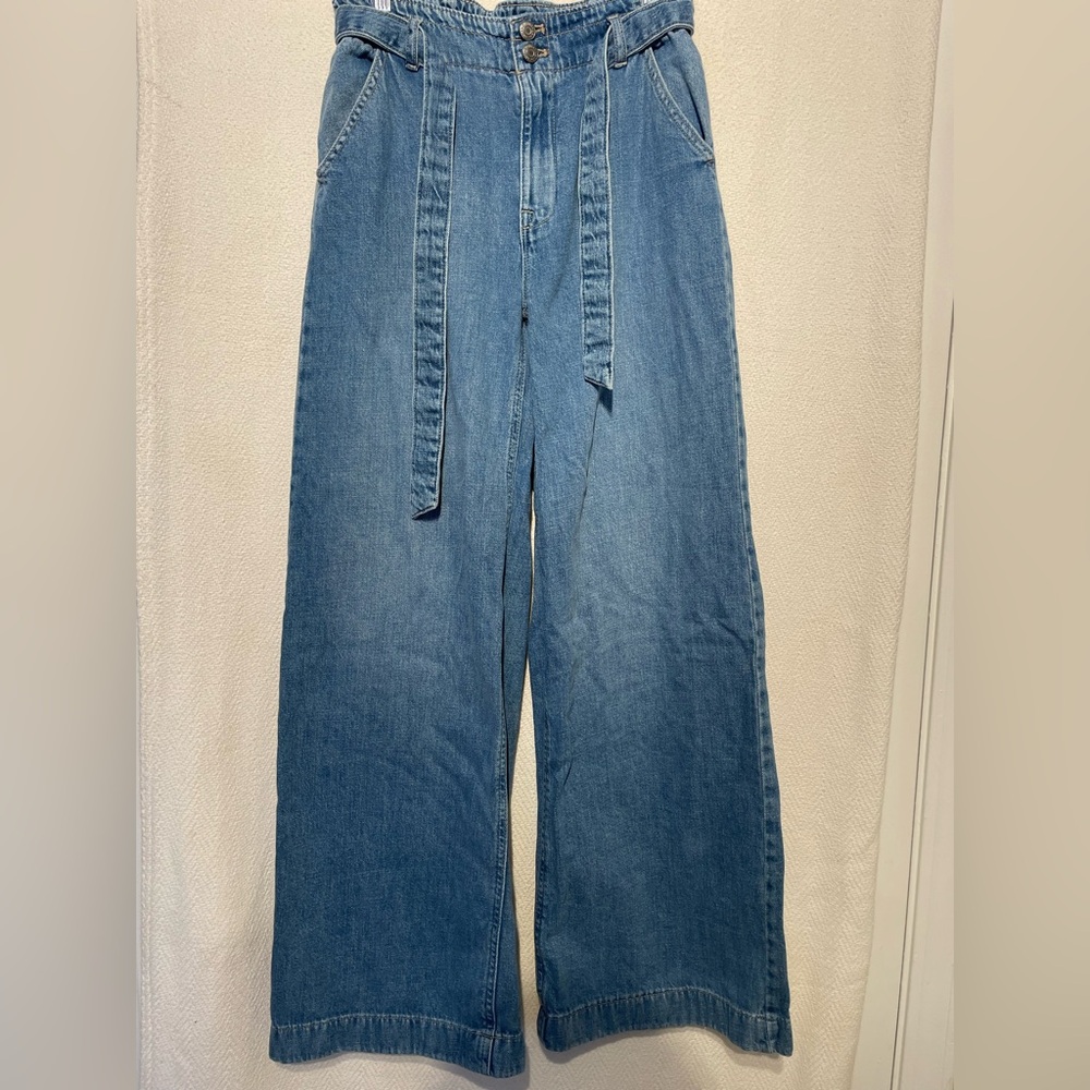 Tommy Hilfiger Medium Wash Wide-Leg Jeans